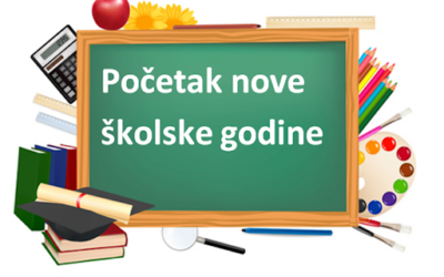 OBAVIJEST O POČETKU NOVE ŠKOLSKE GODINE 2026./2027.
